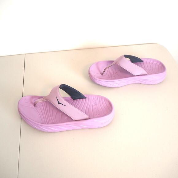 Hoka One One Sandals Women's Size11 Purple Comfort Casual Thong Flip Flops - Picture 3 of 10